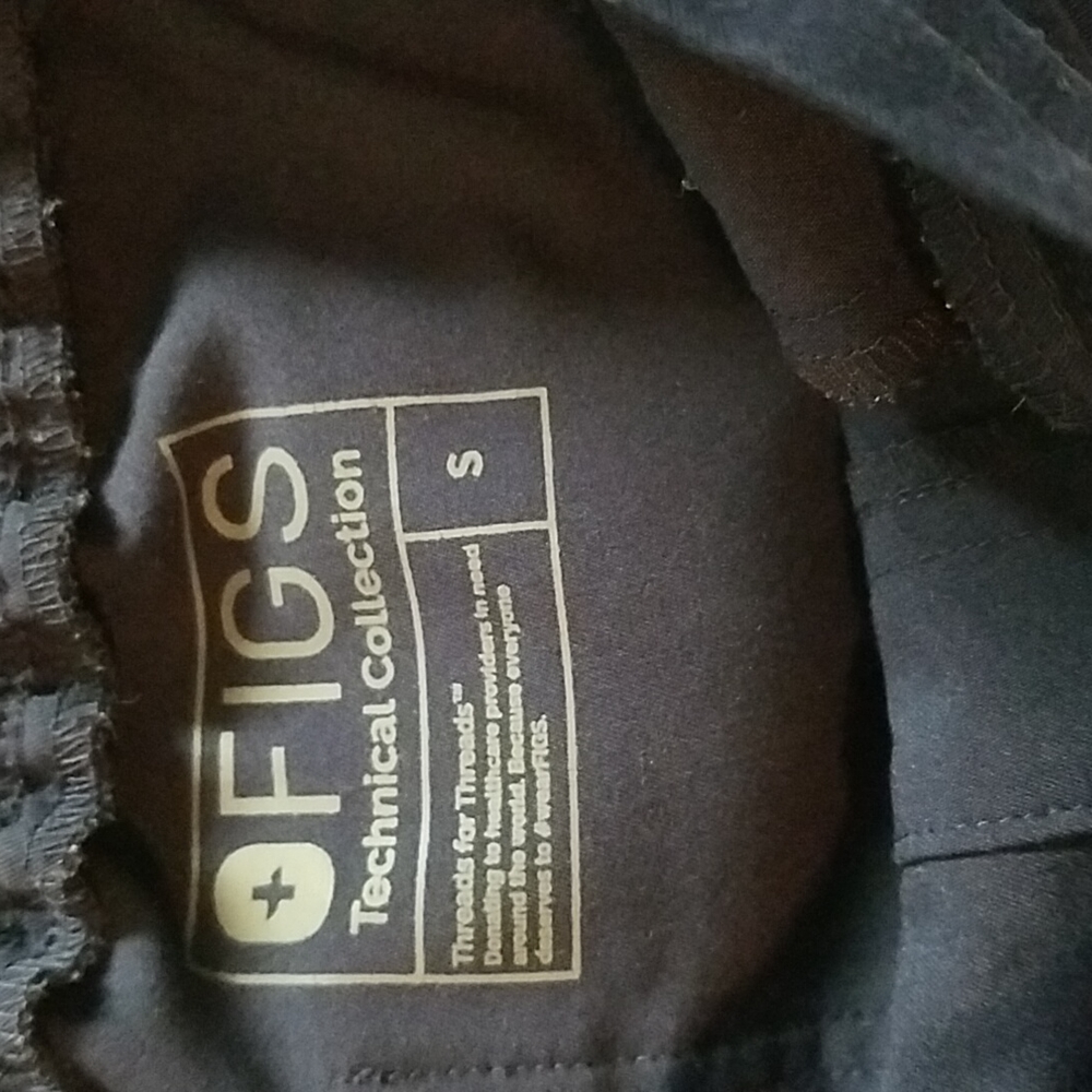 Women Figs Technical Collection Scrub Pants Navy Blue Size Small - Picture 6 of 7